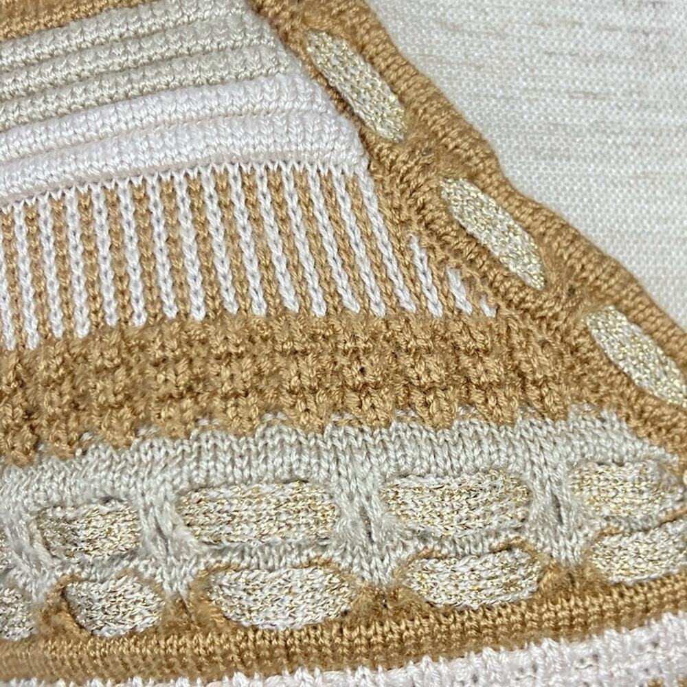 ALICE + OLIVIA Boho Crochet Knit Top - Size L - Picture 11 of 14